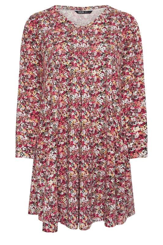 YOURS - Robe Midi Floral Manches Longues